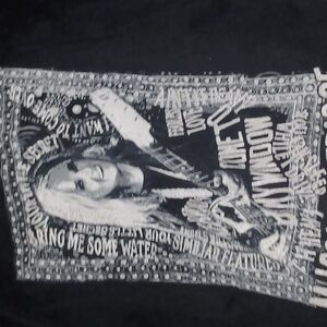 Melissa Black Tee with Graphic Design